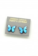 Blue Butterfly Stud Earrings